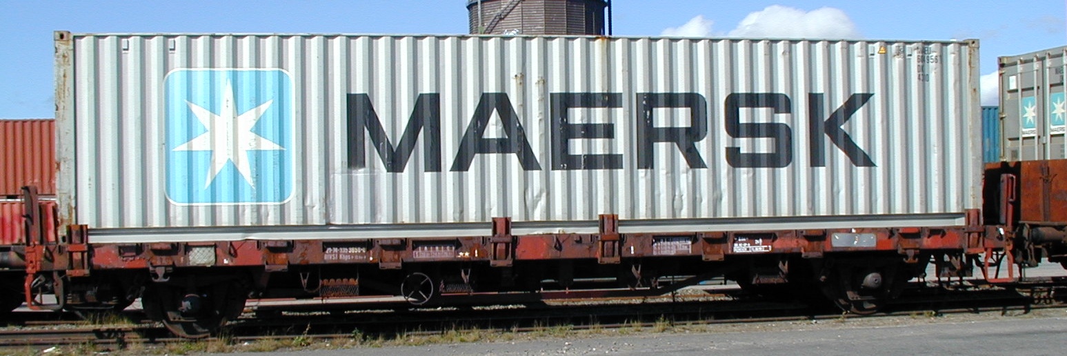 Kbps 741 lastad med 40-fots container från MAERSK.